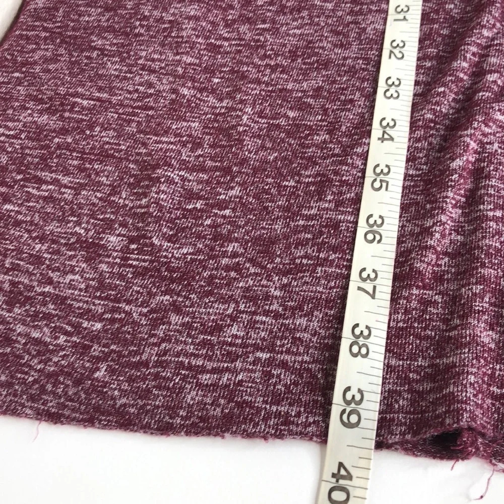 Aeropostale Cardigan Burgundy Marled Button Down Longline Duster Size XS - Picture 10 of 11